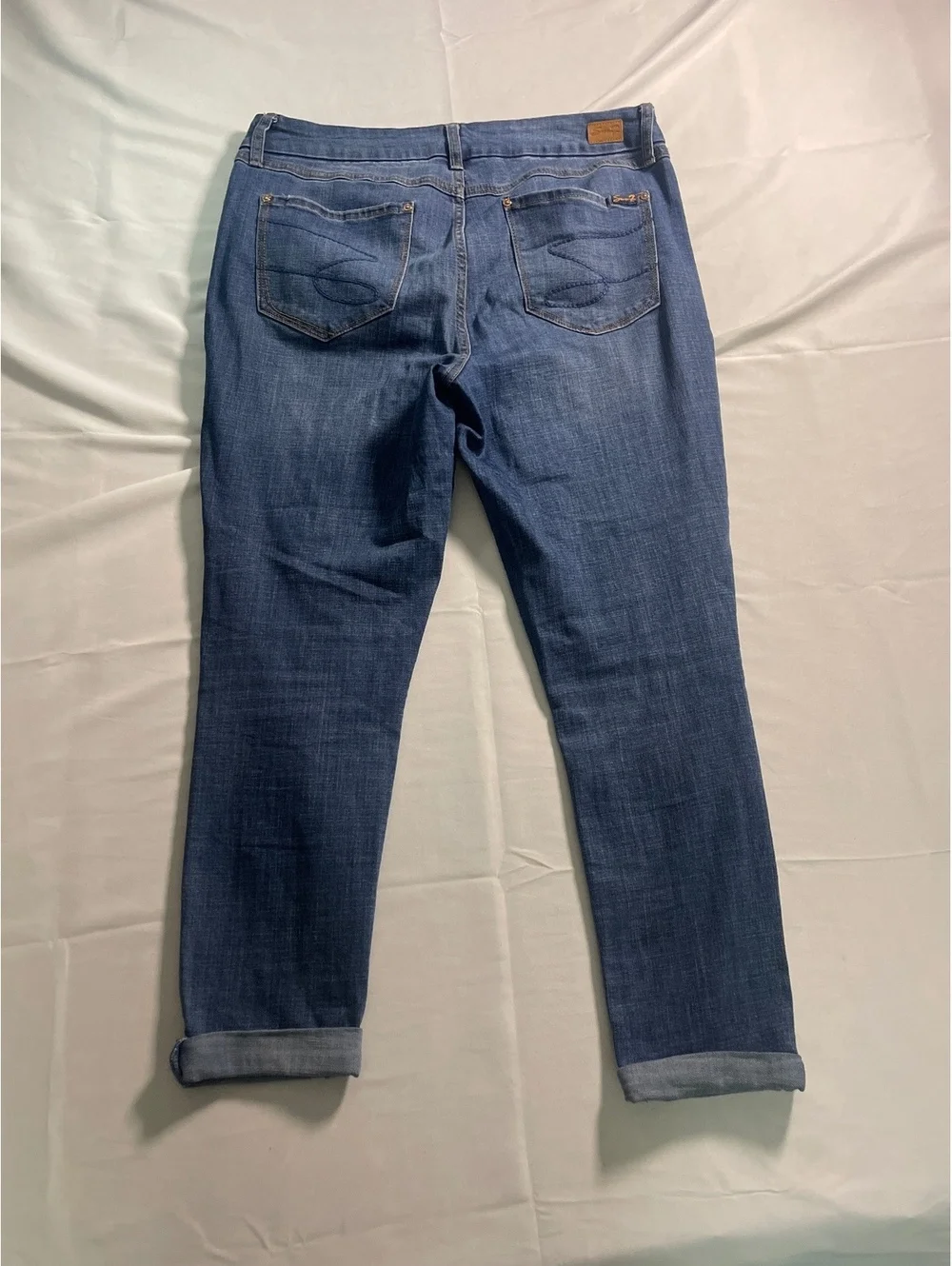 Women’s Size 14 Seven7 High Rise Cuffed Skinny Jeans - Picture 5 of 6